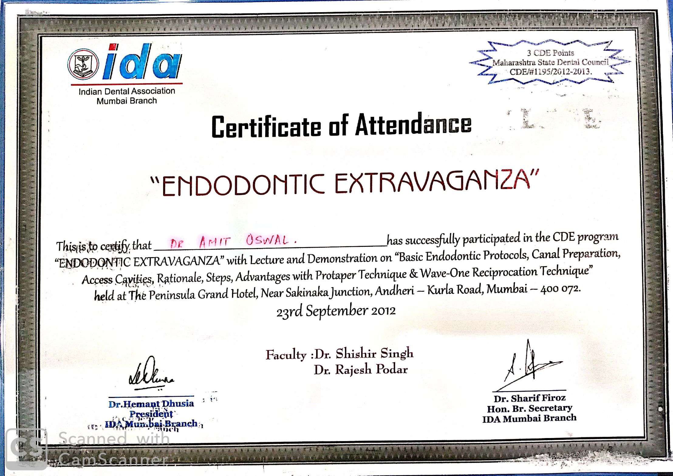 Endodontics extravaganza attended by the best dental clinic in Mumbai